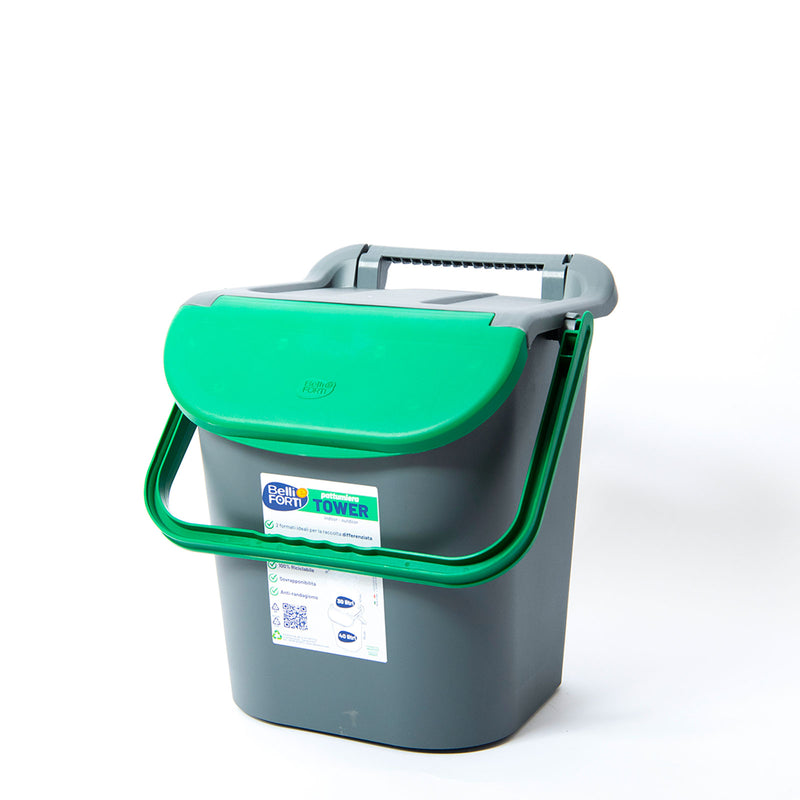 Mülleimer 30L Abfalleimer mit Deckel Abfallbehälter stapelbar - Farbvarianten