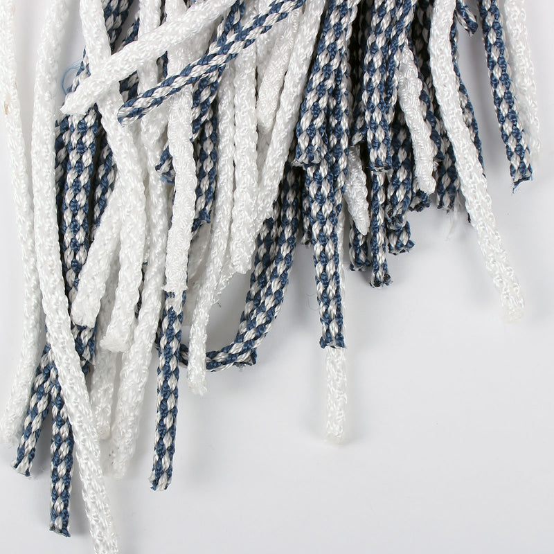 Vorhang Korda, 100% Polyester, 60x190 cm, weiß/blau