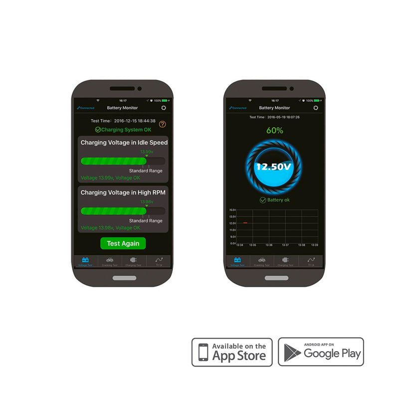 Bluetooth-Batteriemonitor via App, Batterieüberwachung, Kapazitätsmessgerät