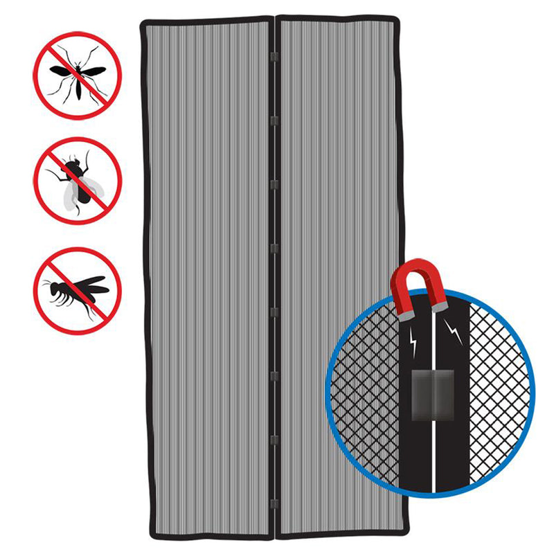 Insektenschutz Tür mit Magnetverschluss 210x100 cm Klettbefestigung