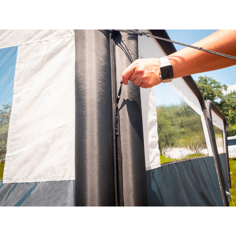 Camping Windschutz und Sichtschutz HELGOLAND AIR 600x155cm 3 Teile inkl. Pumpe