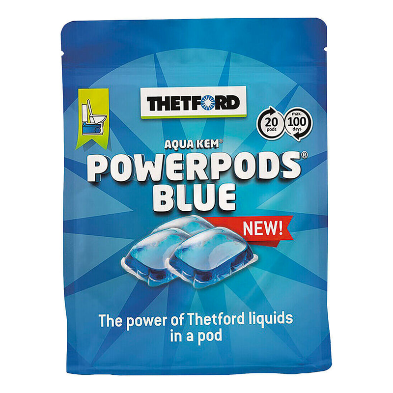 Thetford Aqua Kem PowerPods Blau, Sanitärzusatz für Campingtoiletten Chemie