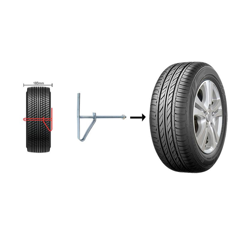 ProPlus Reifenwandhalter Set von 2 Stück inkl Schrauben und Dübel