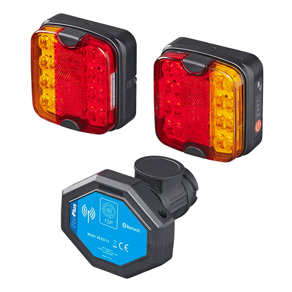 LED Anhänger Rückleuchten-Set Magnet kabellos Bluetooth 13-polig Leuchtensatz