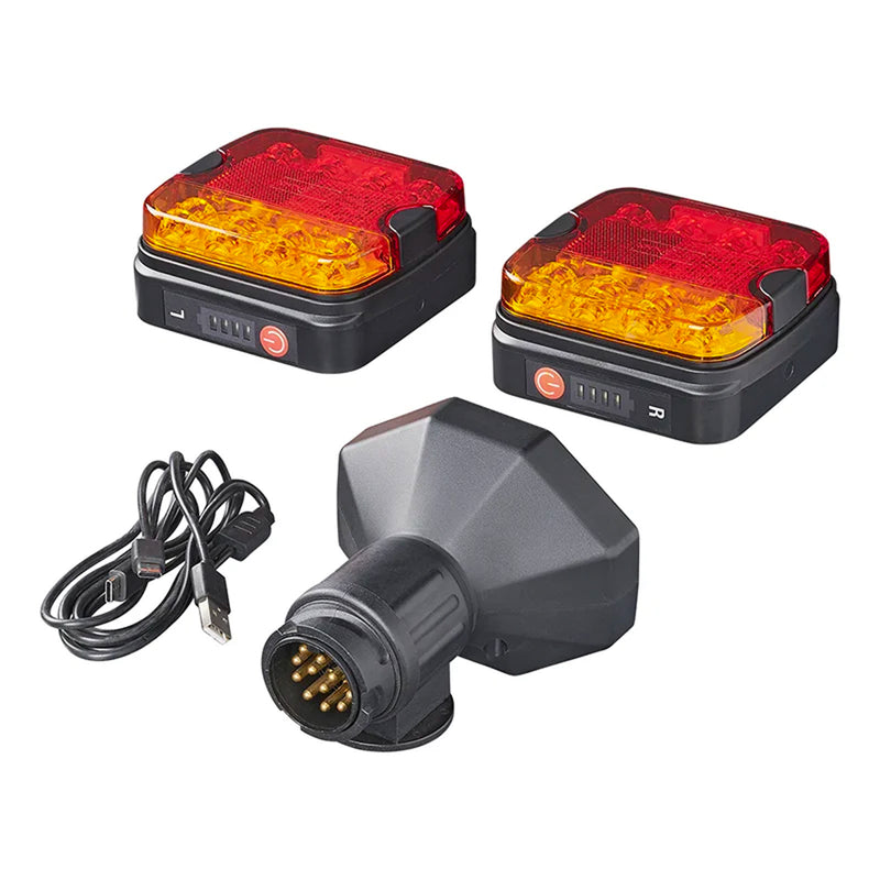 LED Anhänger Rückleuchten-Set Magnet kabellos Bluetooth 13-polig Leuchtensatz