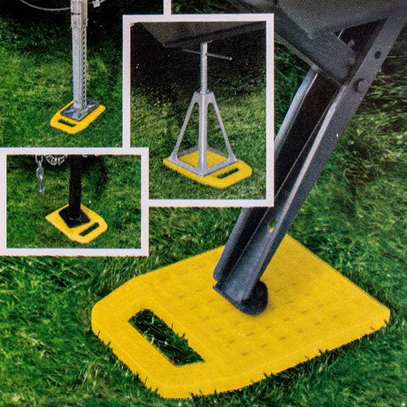 Camco Unterlegplatten 4er Set, Kunststoff, (L/B/T) 230x165x70 mm, gelb