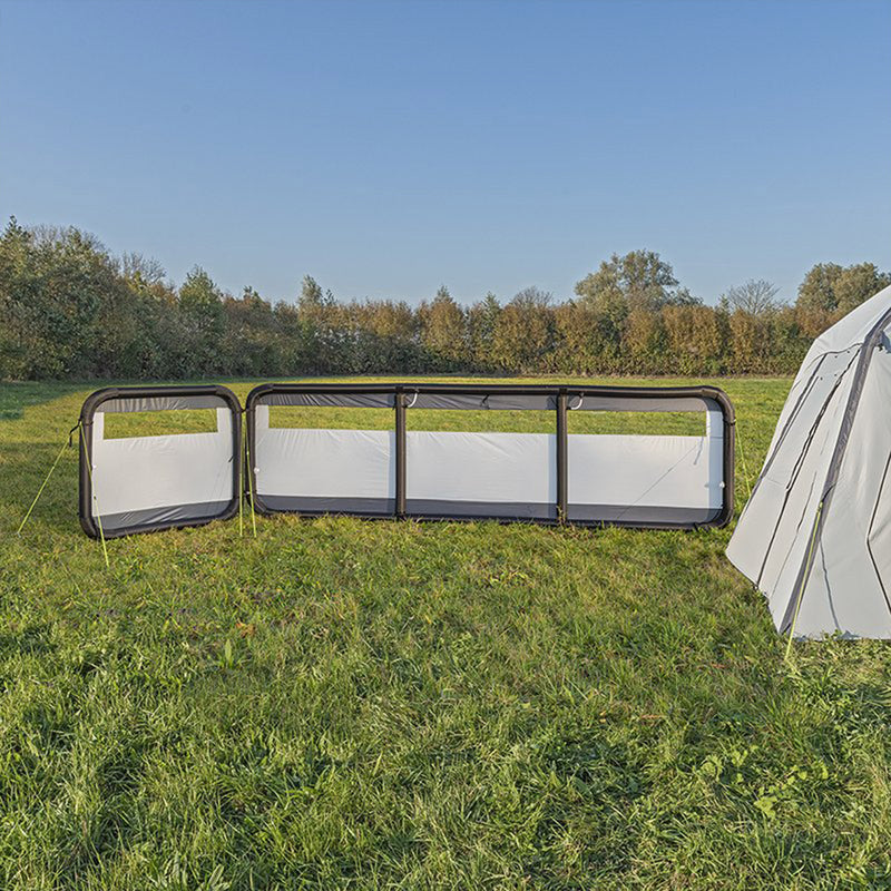 Windschutz Windbarikade aufblasbar | 150D Polyester | 160x140 cm | grau