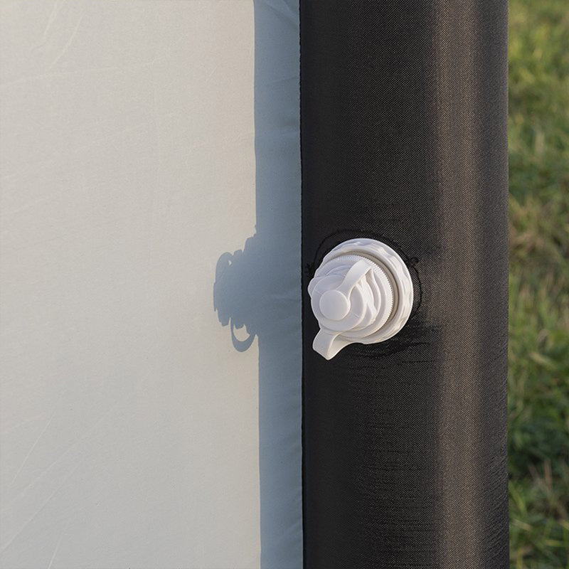 Windschutz Windbarikade aufblasbar | 150D Polyester | 160x140 cm | grau