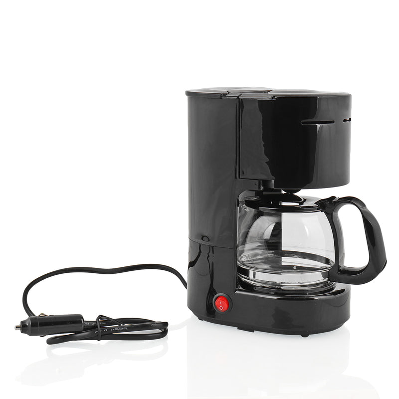 Kaffemaschine 12 Volt 170 Watt, 4-6 Tassen, Dauerfilter, Glaskanne