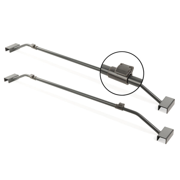 2x Wamovo Anhänger Flachplanenbügel verstellbar 100-155cm Planenstütze Bügel