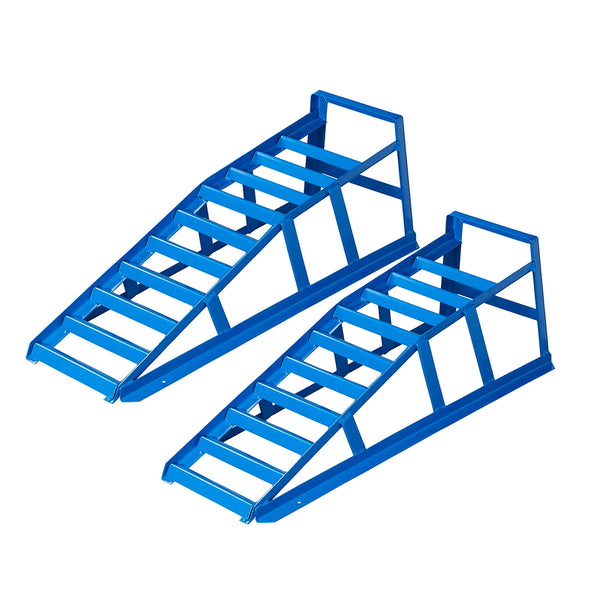 2x Auffahrrampe 1250Kg Stahl Auffahrkeil PKW Wohnmobil Rampe Spurbreite bis 21cm