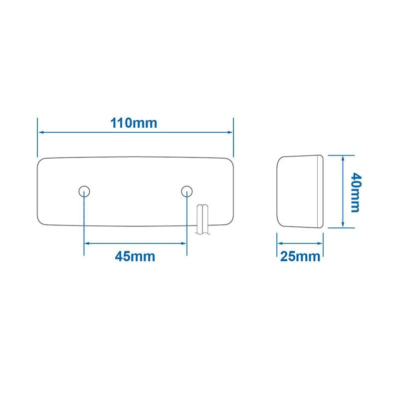 Positionsleuchte 12/24V weiß 110x40mm LED – Hochwertige LED Beleuchtung