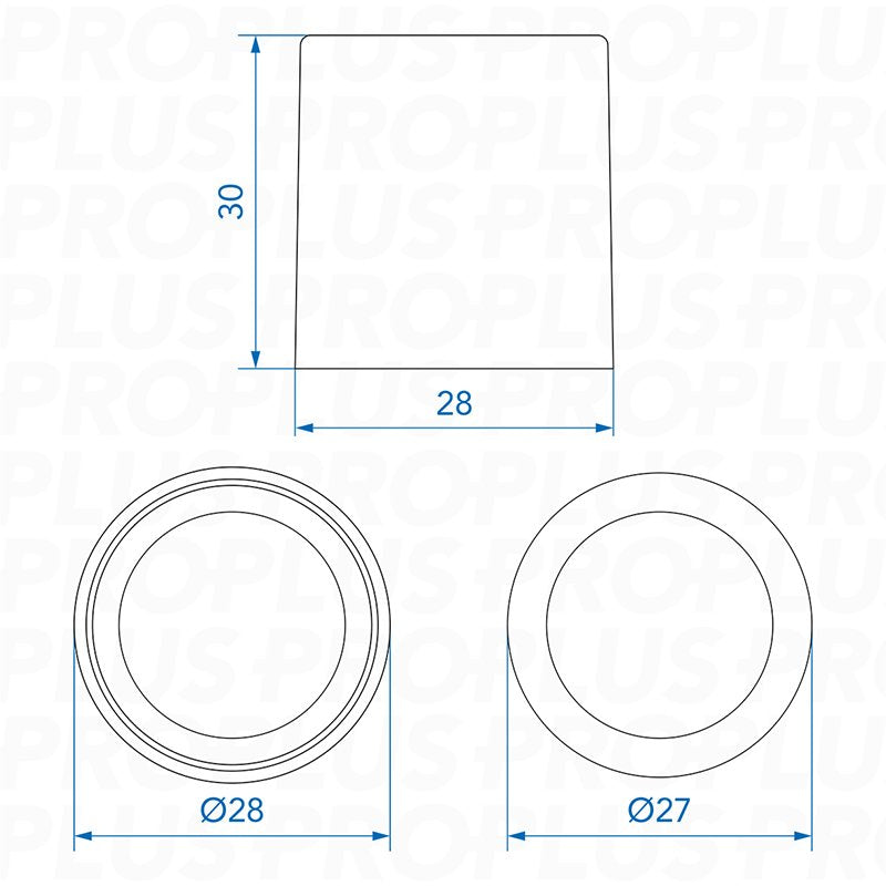 Abwasser-Rohr Reduzierstück Ø28 mm auf Ø17 mm – Dicht, ohne Kleben, für Wohnmobil & Boot