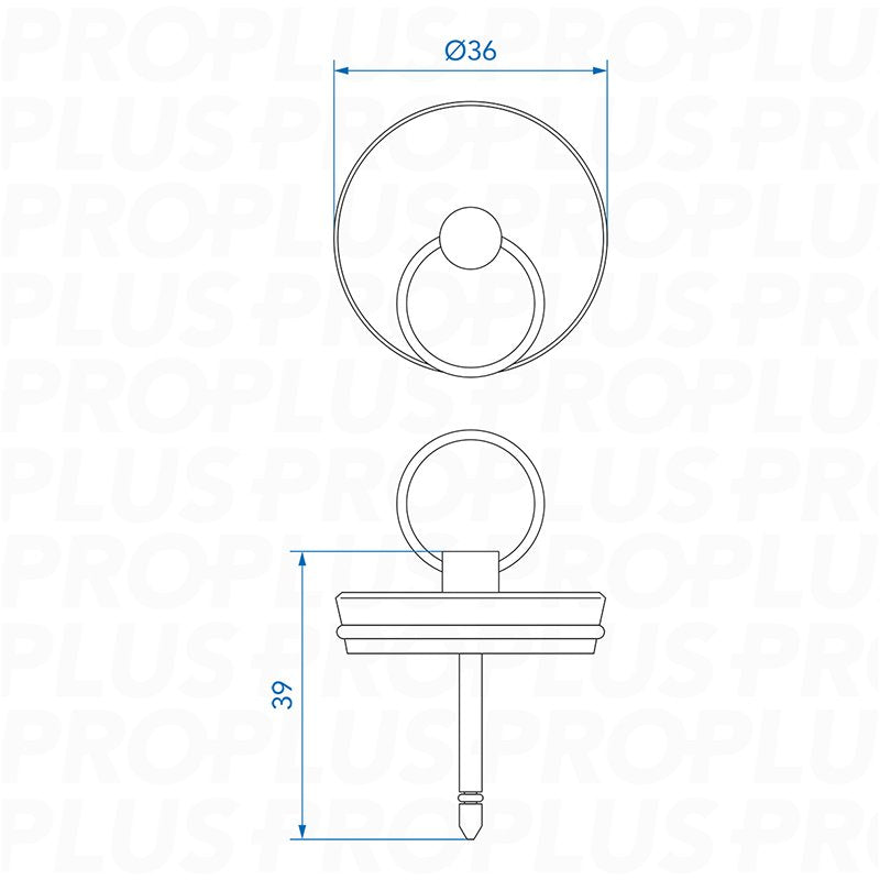 Verschlussstopfen für Siphon Ø39 mm – Abfluss-Stopfen für Wohnmobil, Wohnwagen & Boot