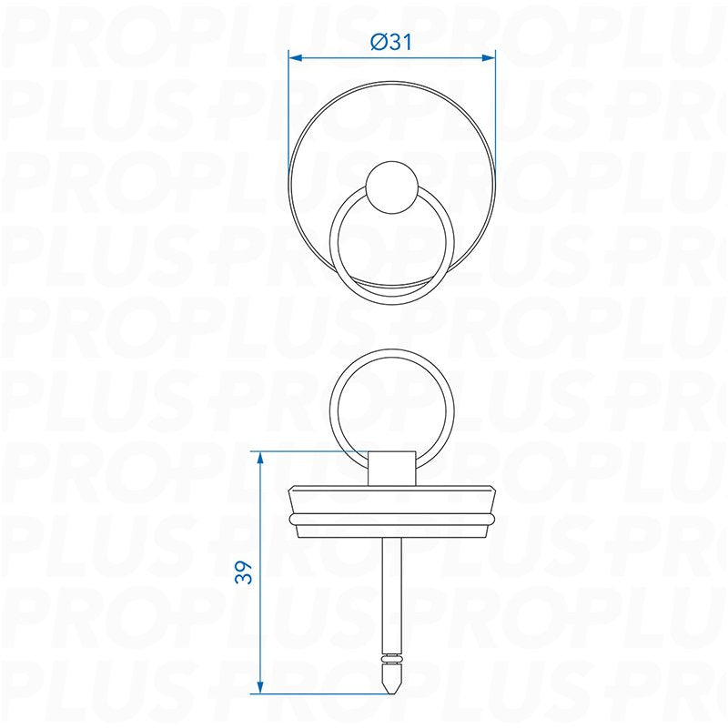 Verschlussstopfen für Siphon Ø33 mm – Abfluss-Stopfen für Wohnmobil, Wohnwagen & Boot