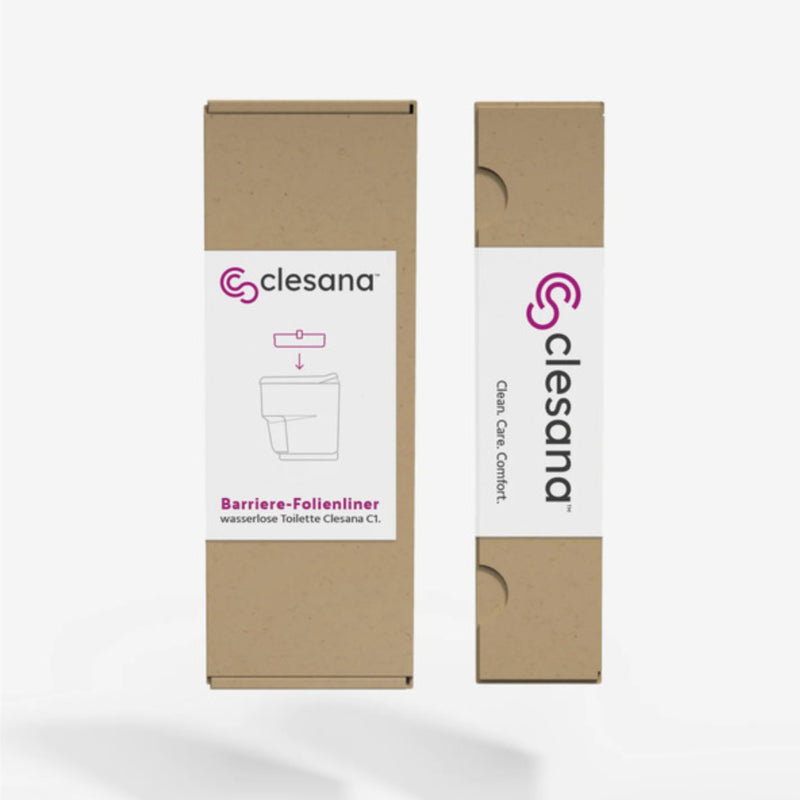 CLESANA Barriere Folienliner für Clesana Toilette C1 ca. 72 Toilettengänge Set