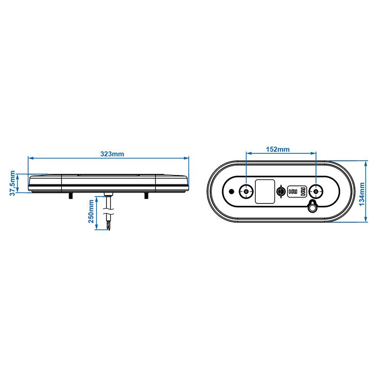 Rückleuchte 6 Funktionen 323x134mm 54LED rechts – Hochwertige LED Beleuchtung