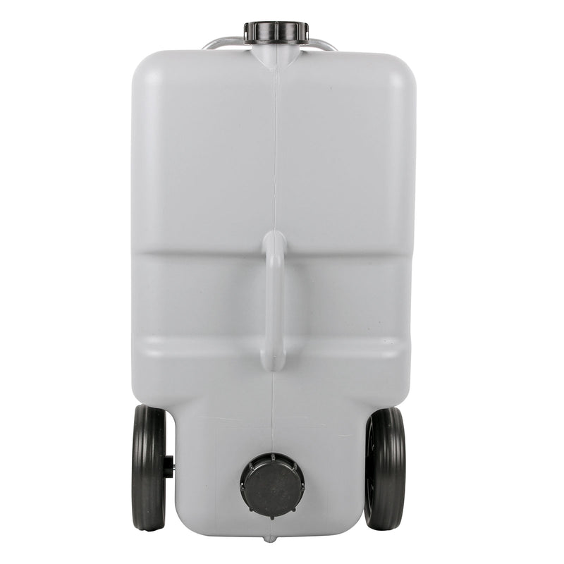 Abwasser Rolltank 25 Liter Grauwassertank mit Rollen, ausziehbarer Griff Grau