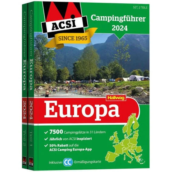 ACSI Campingführer Europa 2024 inkl. ACSI CampingCard Ermässigungskarte