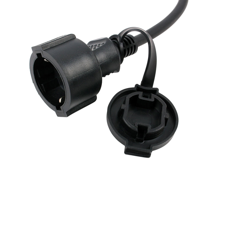 CEE Neopren Adapter Schuko auf CEE  200-250V, 16A, 3polig, 40 cm, VDE