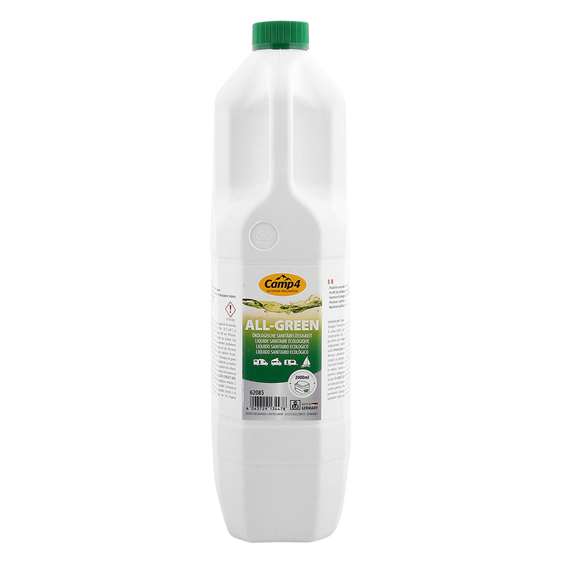 Camp4 All Green Öko Toilettenflüssigkeit für Chemietoiletten 2 Ltr, Abwassertank