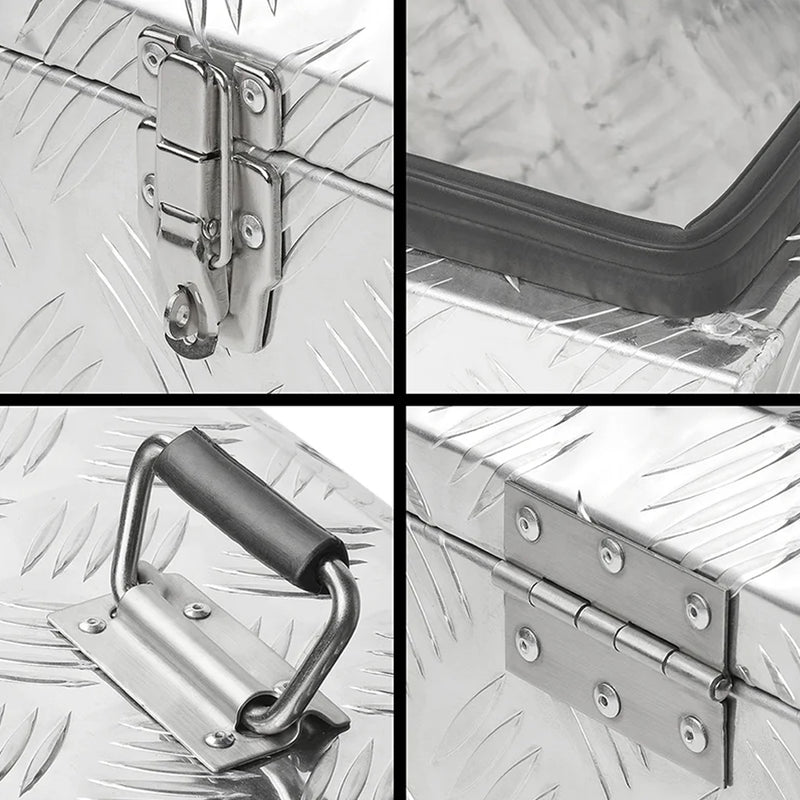 Alukiste Werkzeugbox Transportkiste Aufbewahrungsbox Anhänger Alubox 57x24,5x22cm