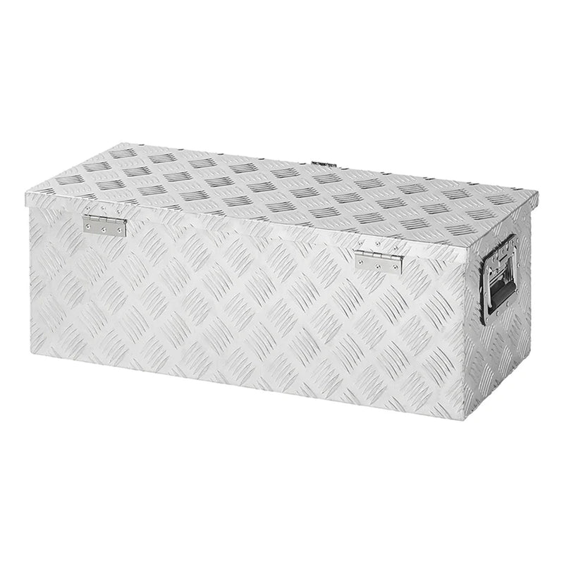 Alubox Werkzeugbox Anhänger Transportkiste Aufbewahrungsbox Alukiste 76x32x27cm