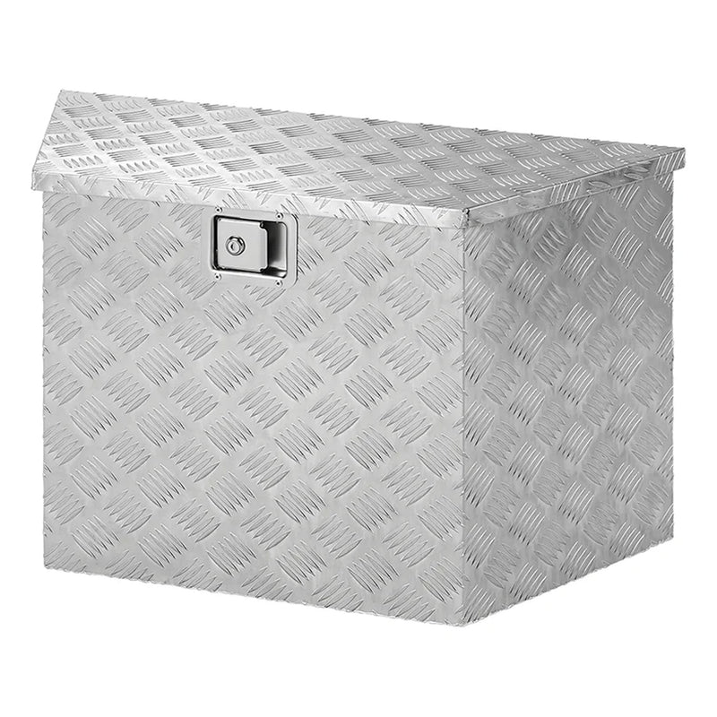 Alu Werkzeugbox Transportkiste Aufbewahrungsbox Anhänger Deichselbox 83/54x36x49cm