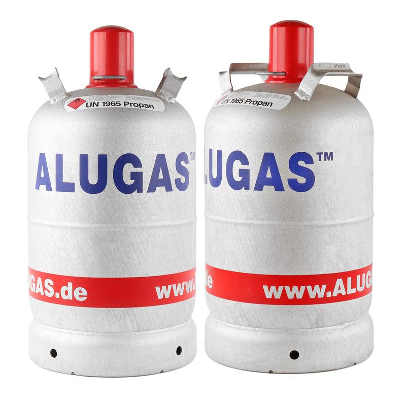 2x AluGas 11 Kg für Propan, Gasflasche für Camping NEU leer