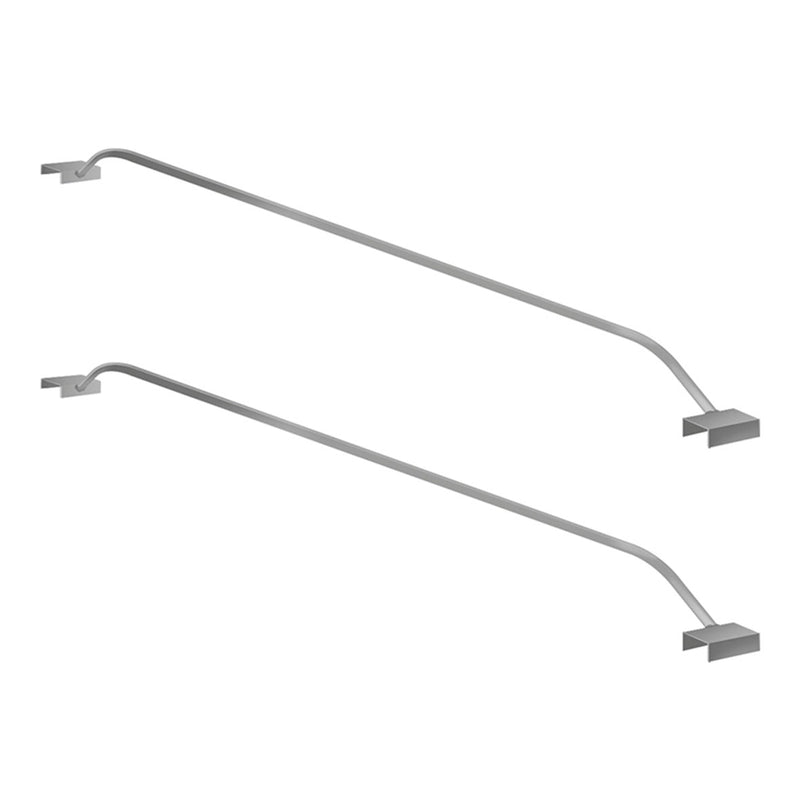 2x Anhänger Flachplanenbügel Aluminium verstellbar 108 - 146 cm Knaufschraube