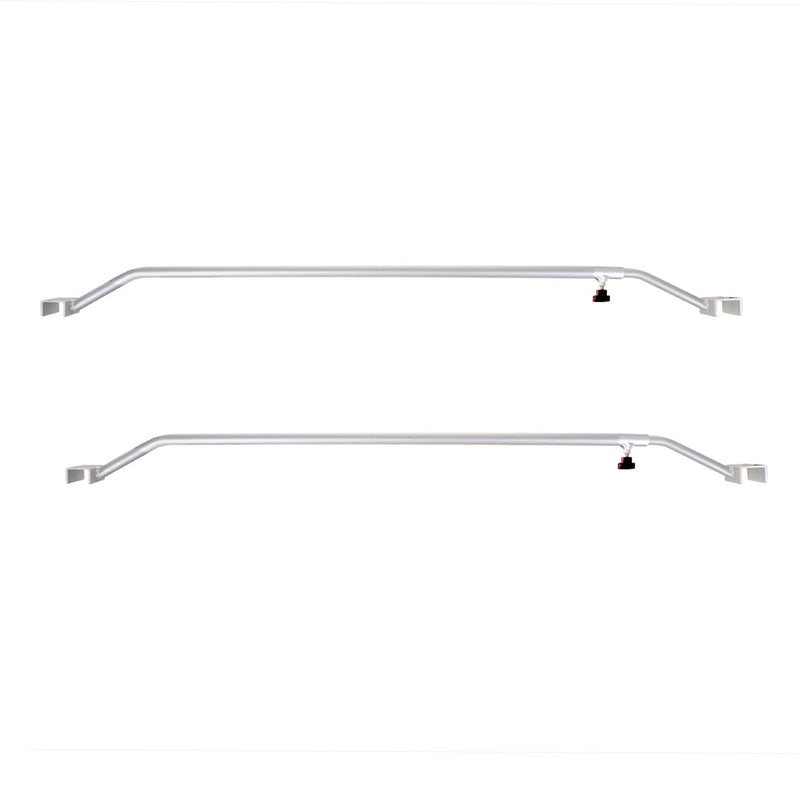 2x Anhänger Flachplanenbügel Aluminium verstellbar 132 - 204 cm Knaufschraube