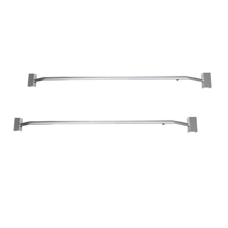 2x Anhänger Flachplanenbügel Aluminium verstellbar 132 - 204 cm Knaufschraube