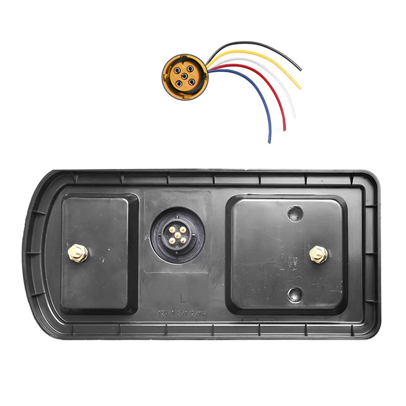 Set E4-geprüfte LED Anhänger Rückleuchte links & rechts inkl. Kabelbaum 13-polig