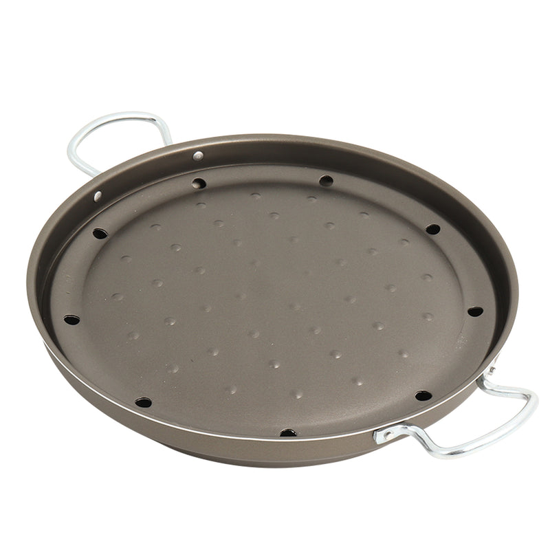 Camping Backofen | 4 tlg | fettfreies Kochen | Ø 32cm | Antihaftbeschichtung