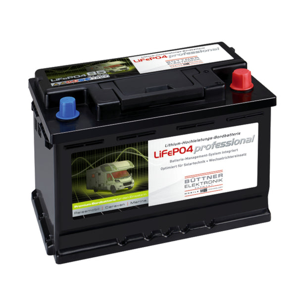Batterie 85Ah Akku LiFePo4 Lithium-Eisen-Phosphat 12V Autobatterie, Wohnmobil