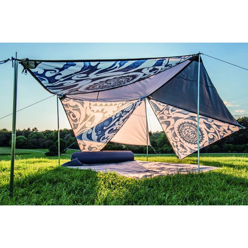 Bent verbindbares Sonnensegel „Zip-Canvas“ Neuseeland Oktopus, Tarp Sonnenschutz