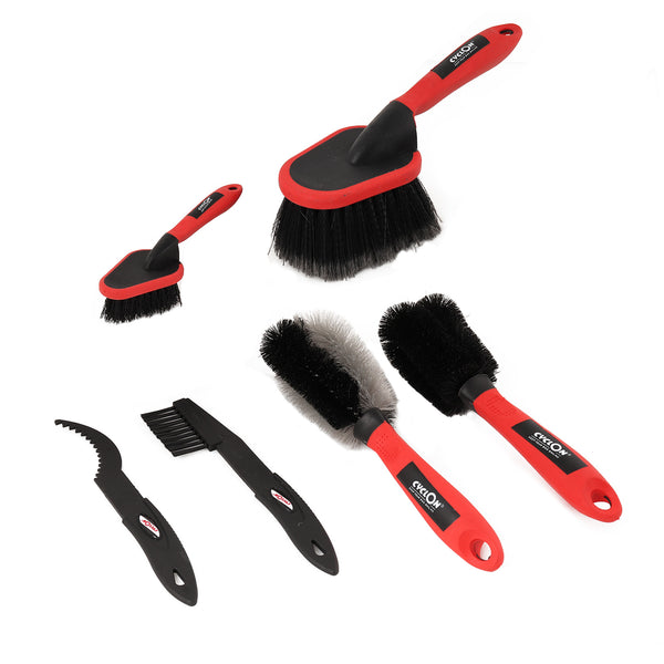 Fahrrad Reinigungs Bürsten Set "Brush Kit" 6 tlg  Zahnkranz, Detail, Soft Bürste