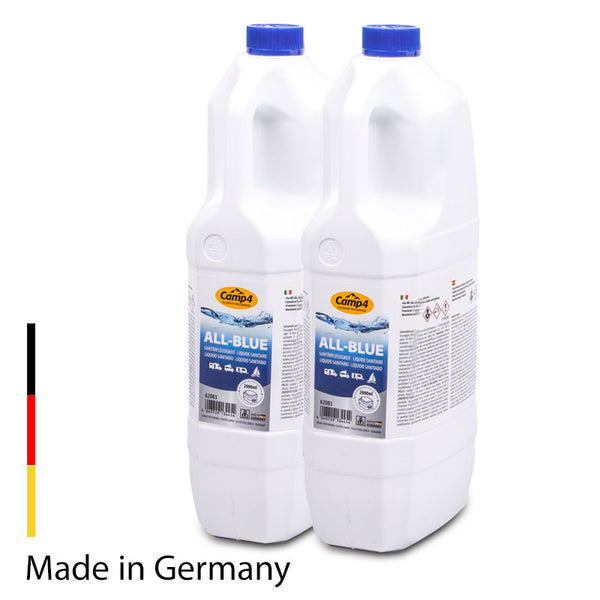 Camp 4 All-Blue Sanitärflüssigkeit, Chemietoiletten 4L, Abwassertank