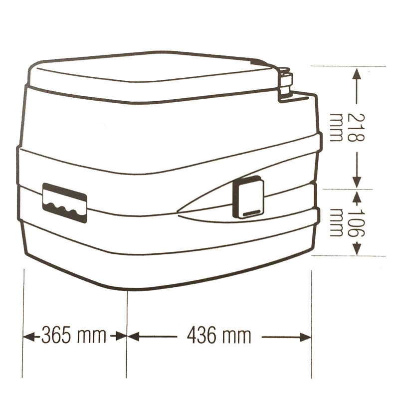 Camp4 Campingtoilette - Set inkl. Toilettenpapier und Toilettenzusatz