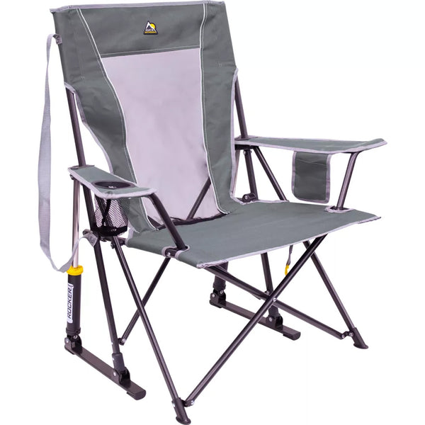 GCI Outdoor Comfort Pro Rocker Schaukelstuhl Grau Campingstuhl Faltstuhl Camping