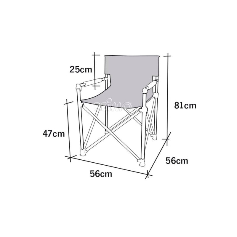 2x Camp4 Toscana Luxus Campingstuhl Klappstuhl , Alugestell , inkl Packtasche