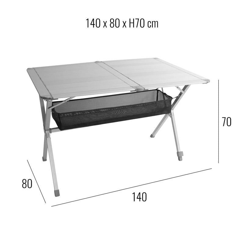 Aluminium Campingtisch "Titan Space 2" , 6 Personen, höhenverstellbar