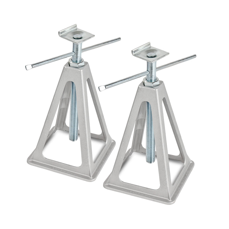 Alu Stützbock 2er Set | L-Profil | 1000Kg Tragkraft | 42cm Höhe | L-Aufnahme