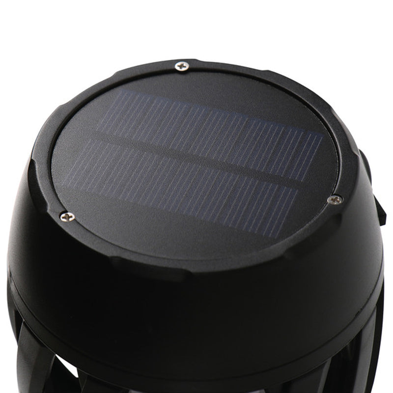 SET 3x Carbest LED-Fackel Leuchte mit Solar & USB - Leuchtfackel Camping Outdoor