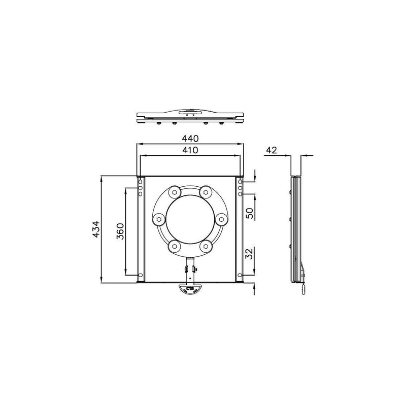 Drehkonsole passend f. Fiat Ducato ab 2006 Fahrer- oder Beifahrerseite X250-X290