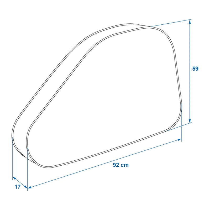 Deichselhaube universal Deichsel Abdeckung für Wohnwagen, Anhänger 92x59x17cm