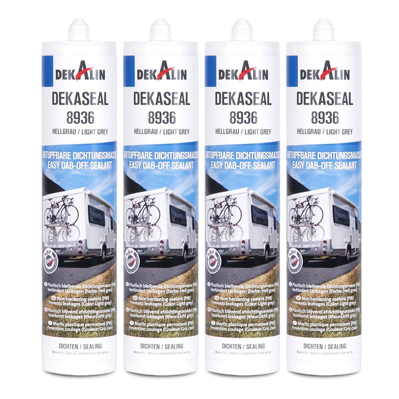 4x Dekalin Dekaseal Dichtstoff 310 ml, Dichtmasse Wohnwagen