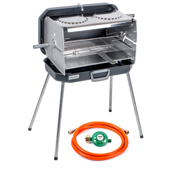 Koffer Gasgrill Classic 2 50 mbar 4,3KW inkl Gasdruckregler & Schlauch