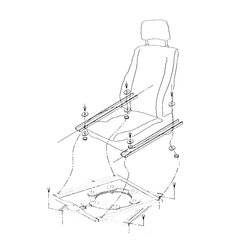 Drehkonsole passend f. Fiat Ducato ab 2006 Fahrer- oder Beifahrerseite X250-X290