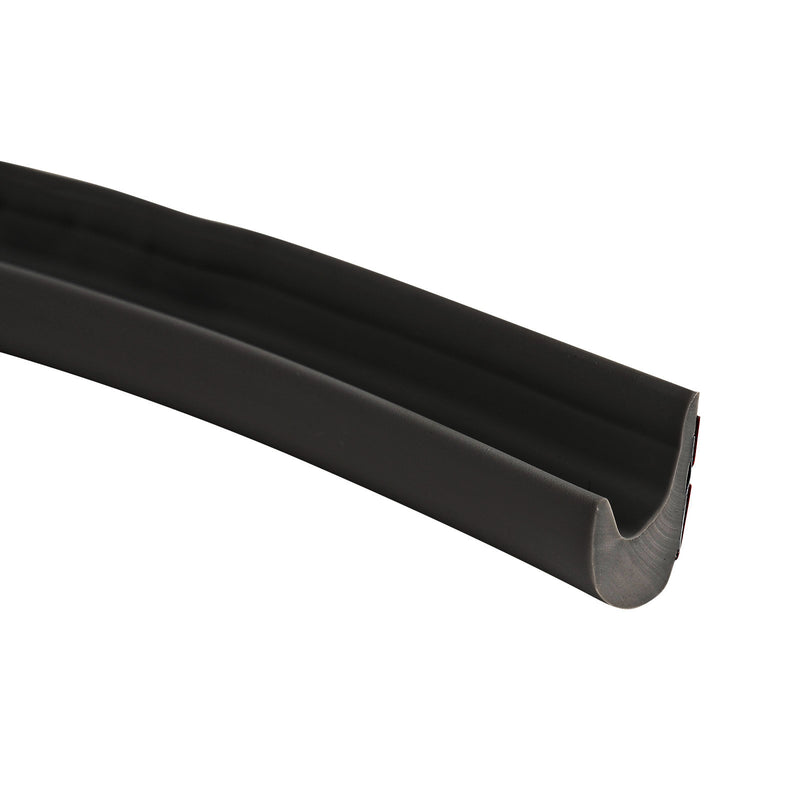 Mini Regenrinne Drip Stop Fiamma, Polyvinylchlorid, 75 cm, deep black, schwarz